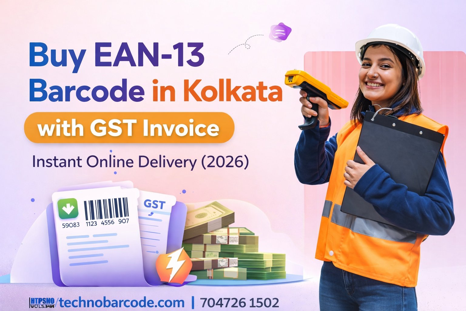 Buy EAN-13 Barcode in Kolkata with GST Invoice – Instant Online Delivery (2026)